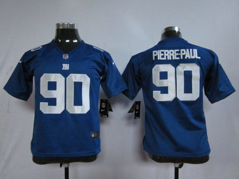 Nike youth blue nfl Game Jerseys new york giants 90 pierre.paul